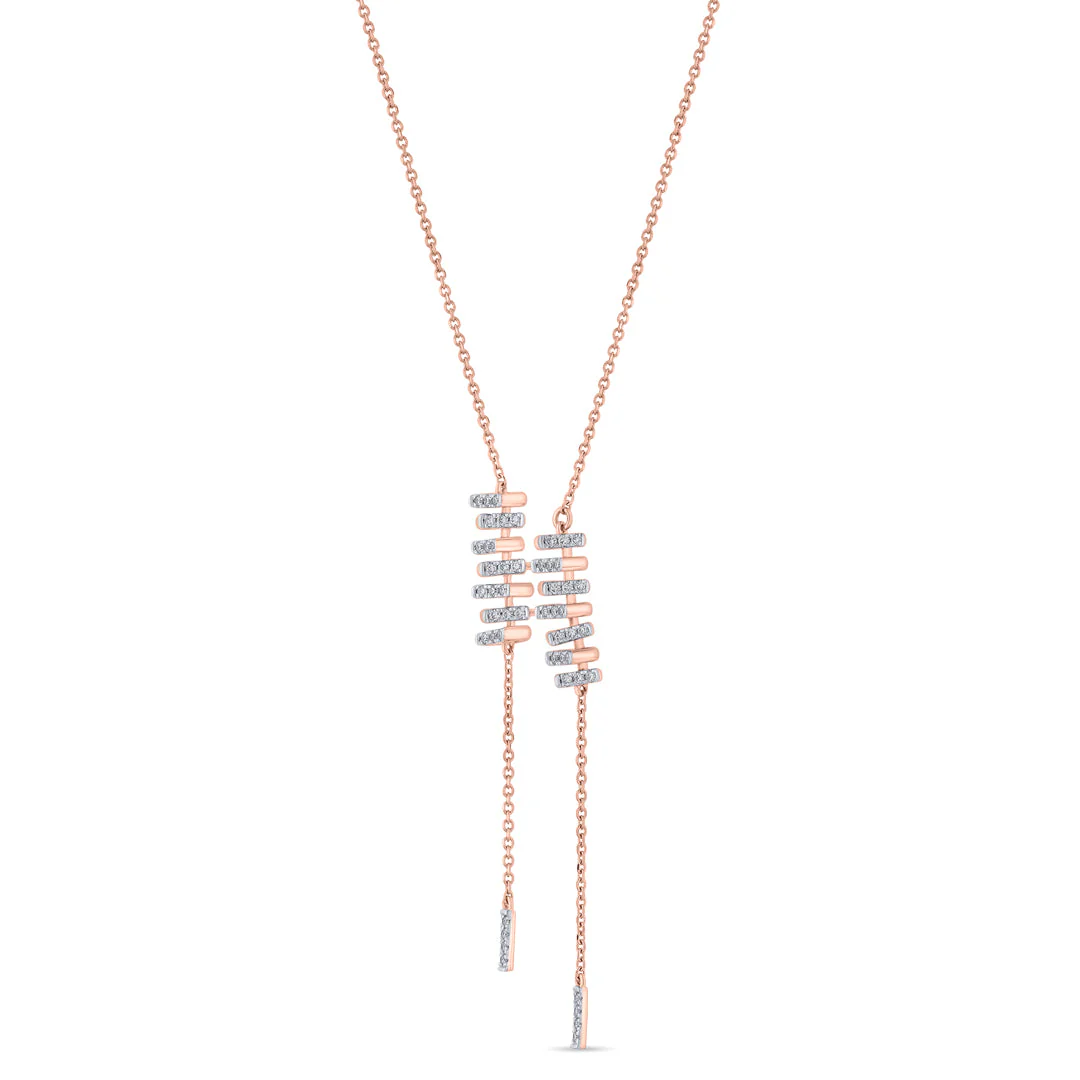 Arinya Forme Rose Gold Diamond Pendant - Image 4