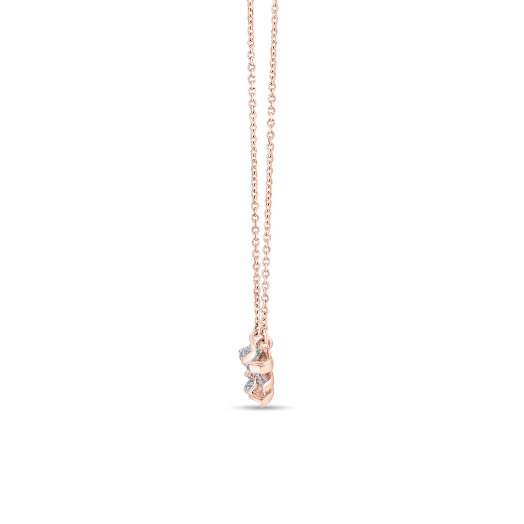 Arinya Linea Rose Gold Diamond Pendant - Image 5