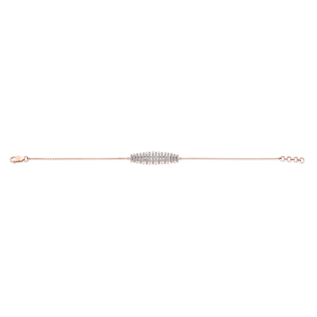 Arinya Stack Rose Gold Diamond Bracelet - Image 5