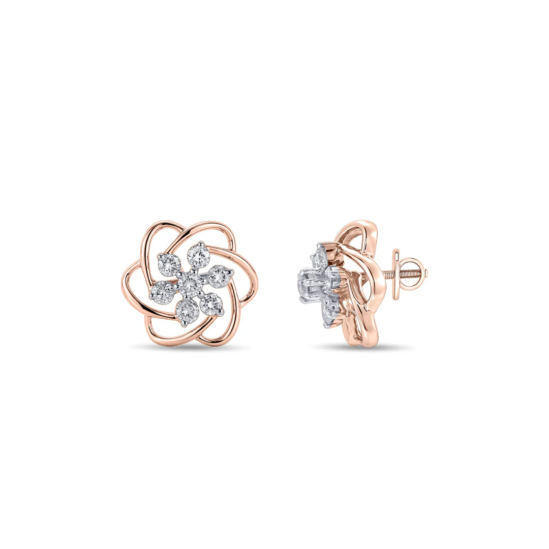 Bloomora Charm Diamond Earring - Image 5