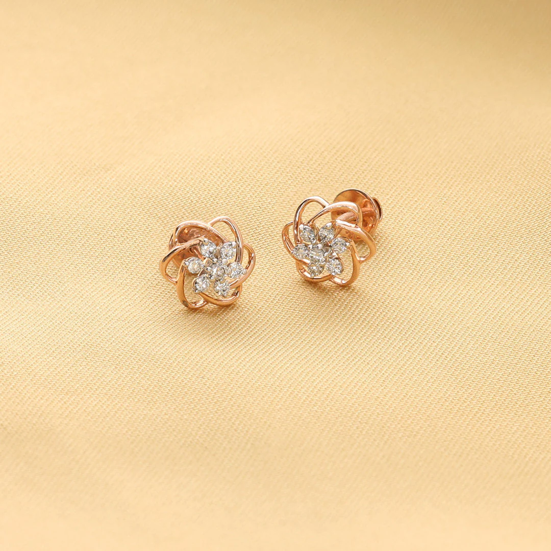 Bloomora Charm Diamond Earring - Image 7