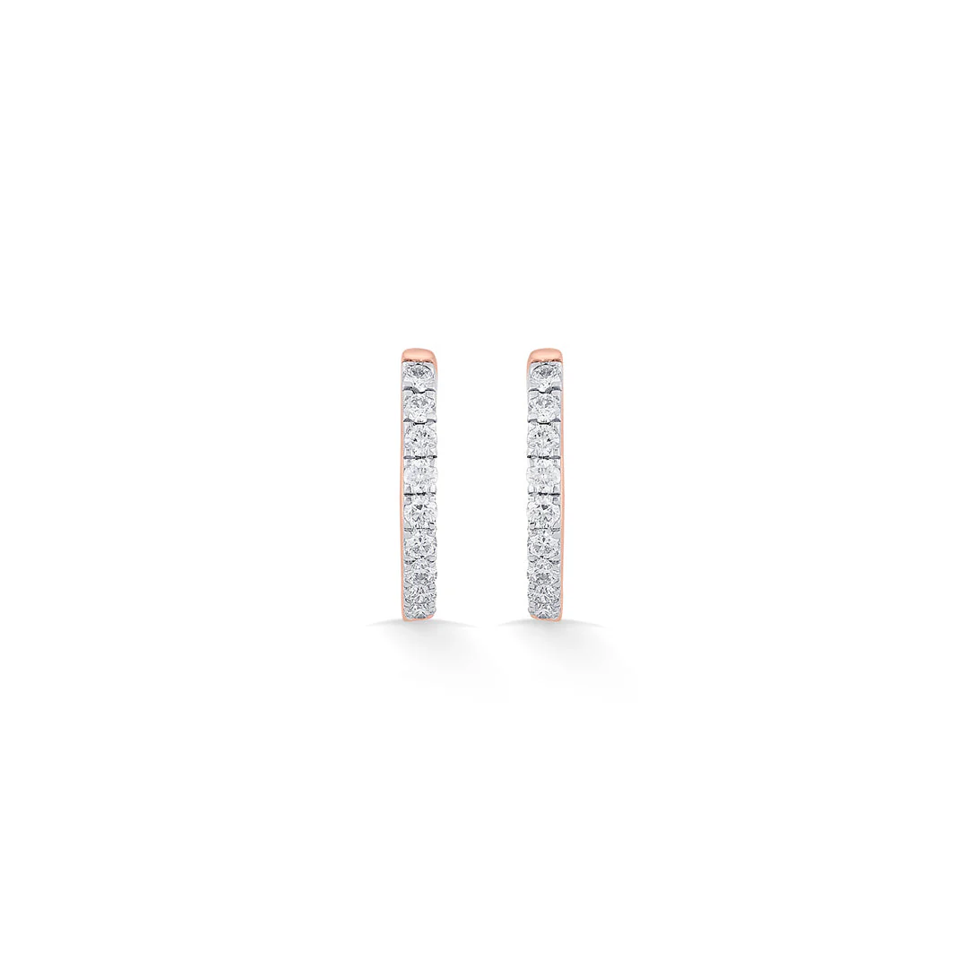 Bright Charm Diamond Hoops & Huggie Earrings - Image 3