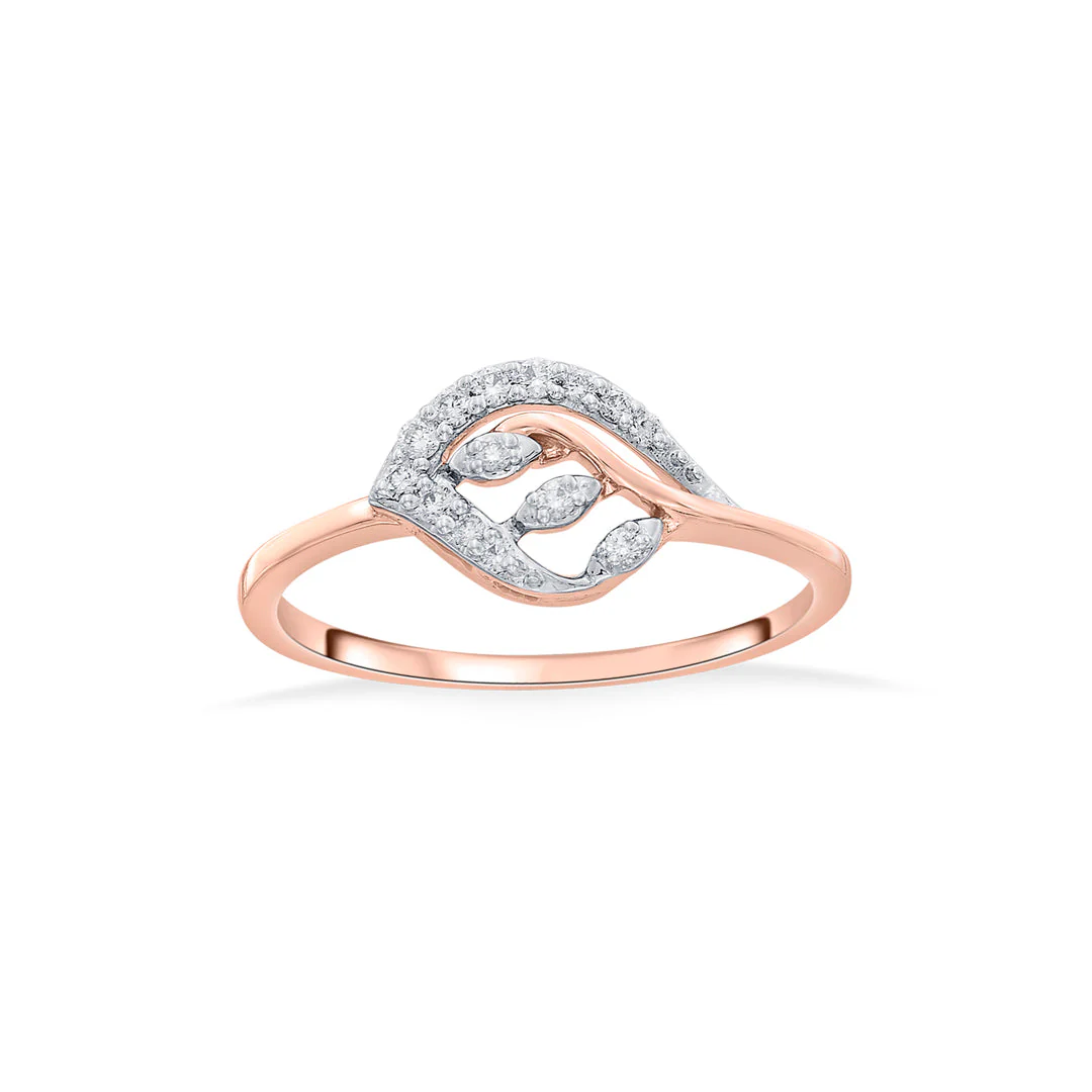 Bright Petal Cocktail Diamond Ring - Image 3