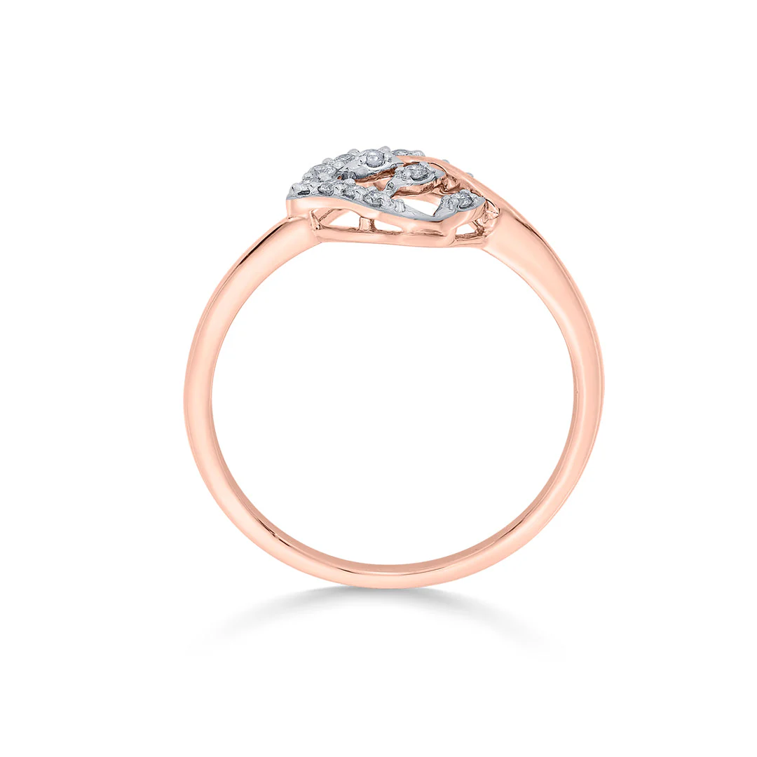 Bright Petal Cocktail Diamond Ring - Image 5