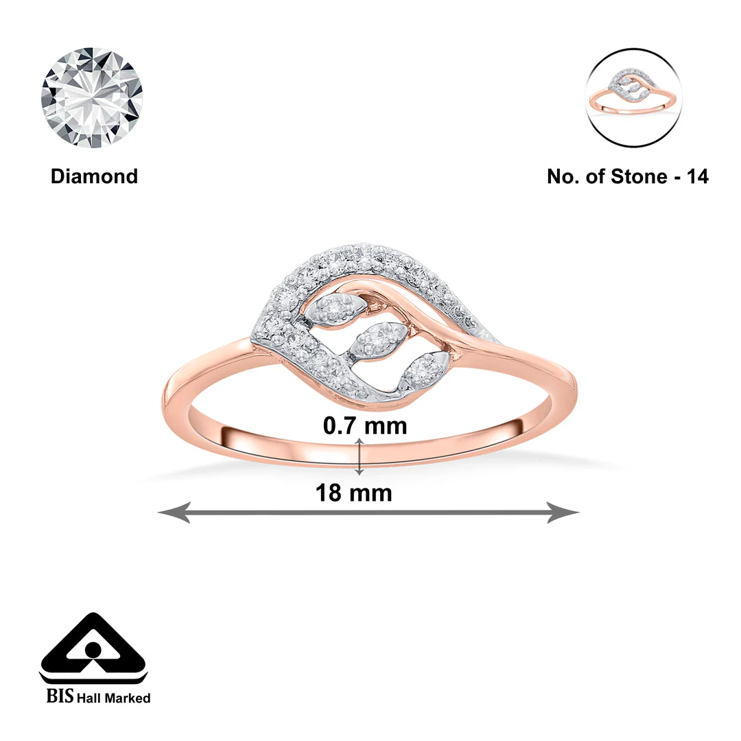 Bright Petal Cocktail Diamond Ring - Image 6
