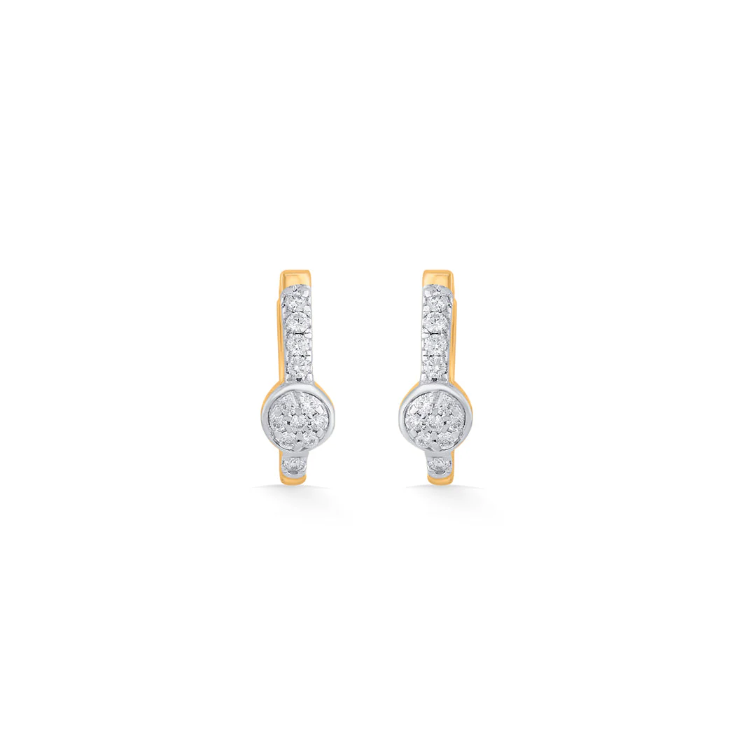 Bright Radiance Diamond Hoops & Huggie Earrings - Image 3