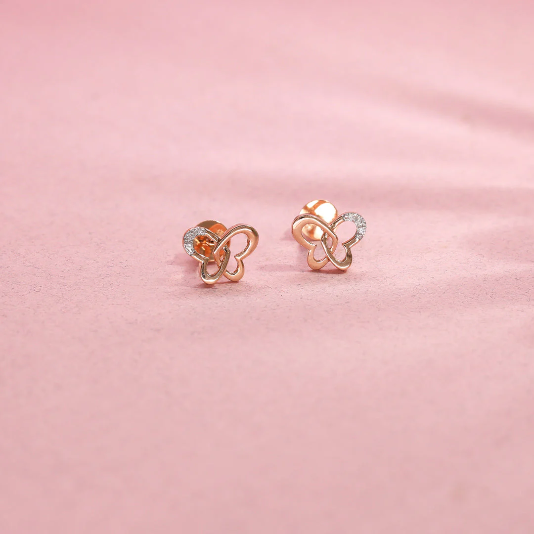 Butterfly Glow Diamond Stud Earrings - Image 6