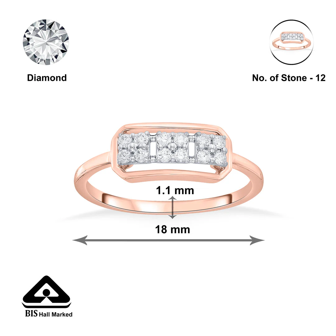 Calem Shape Cocktail Diamond Ring - Image 6