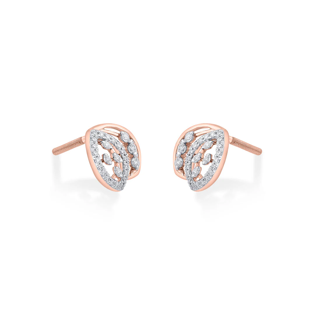 Celestial Gleam Diamond Stud Earrings - Image 4