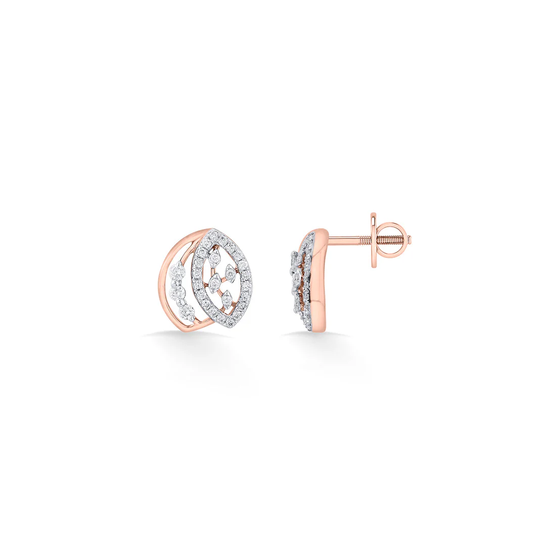Celestial Gleam Diamond Stud Earrings - Image 5