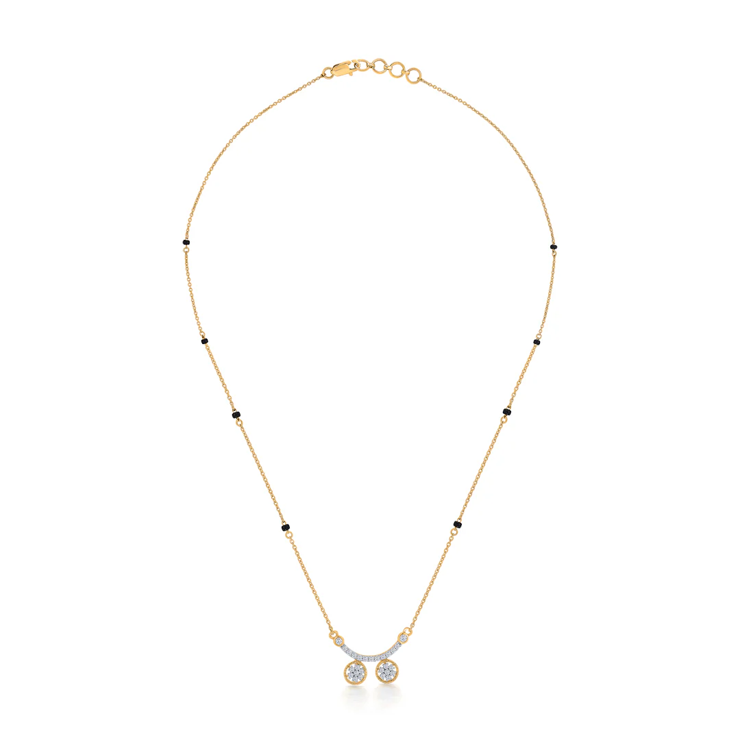 Celestial Wati Gold & Diamond Modern Mangalsutra for Women - Image 2