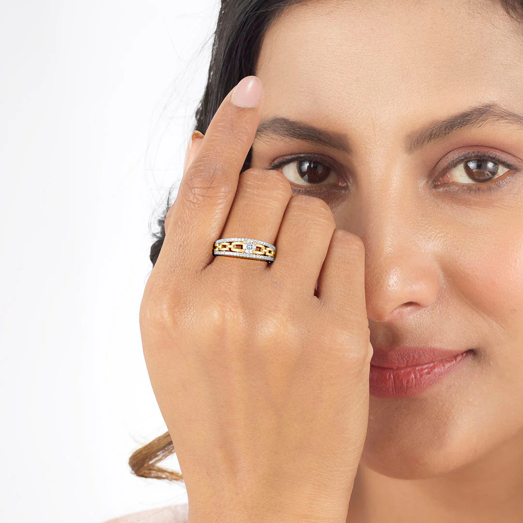 Chained Forever Women's Gold Ring - Image 2