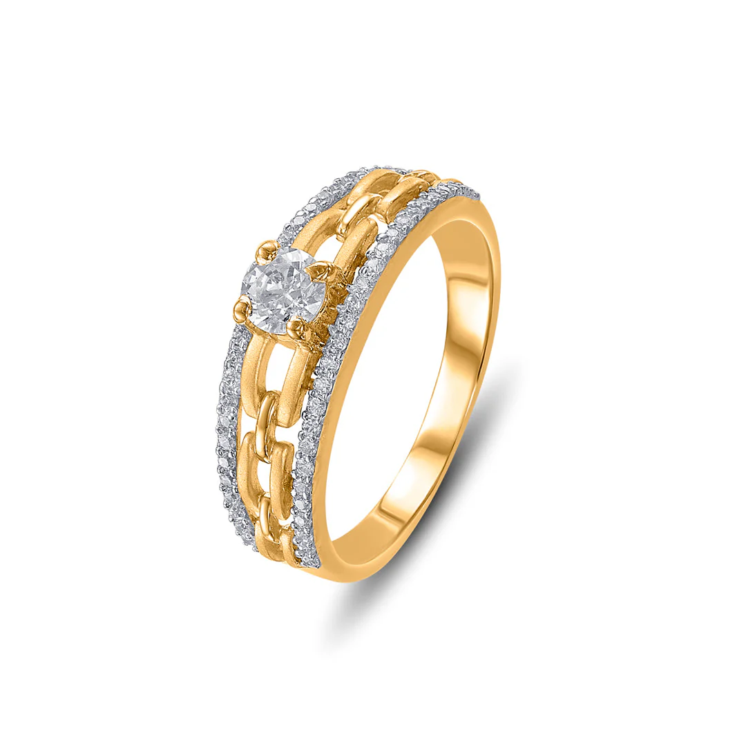 Chained Forever Women's Gold Ring - Image 4