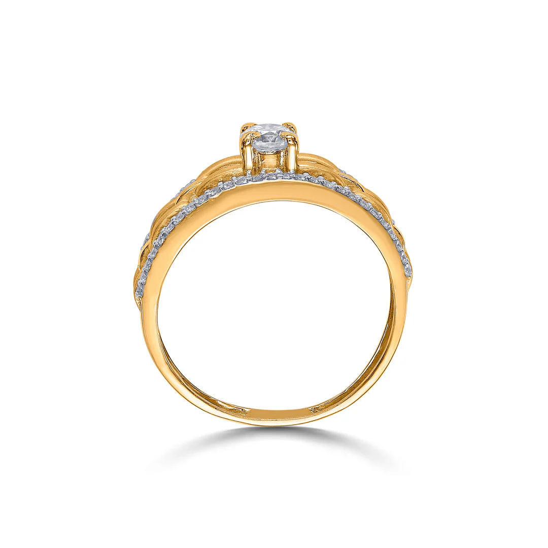 Chained Forever Women's Gold Ring - Image 5