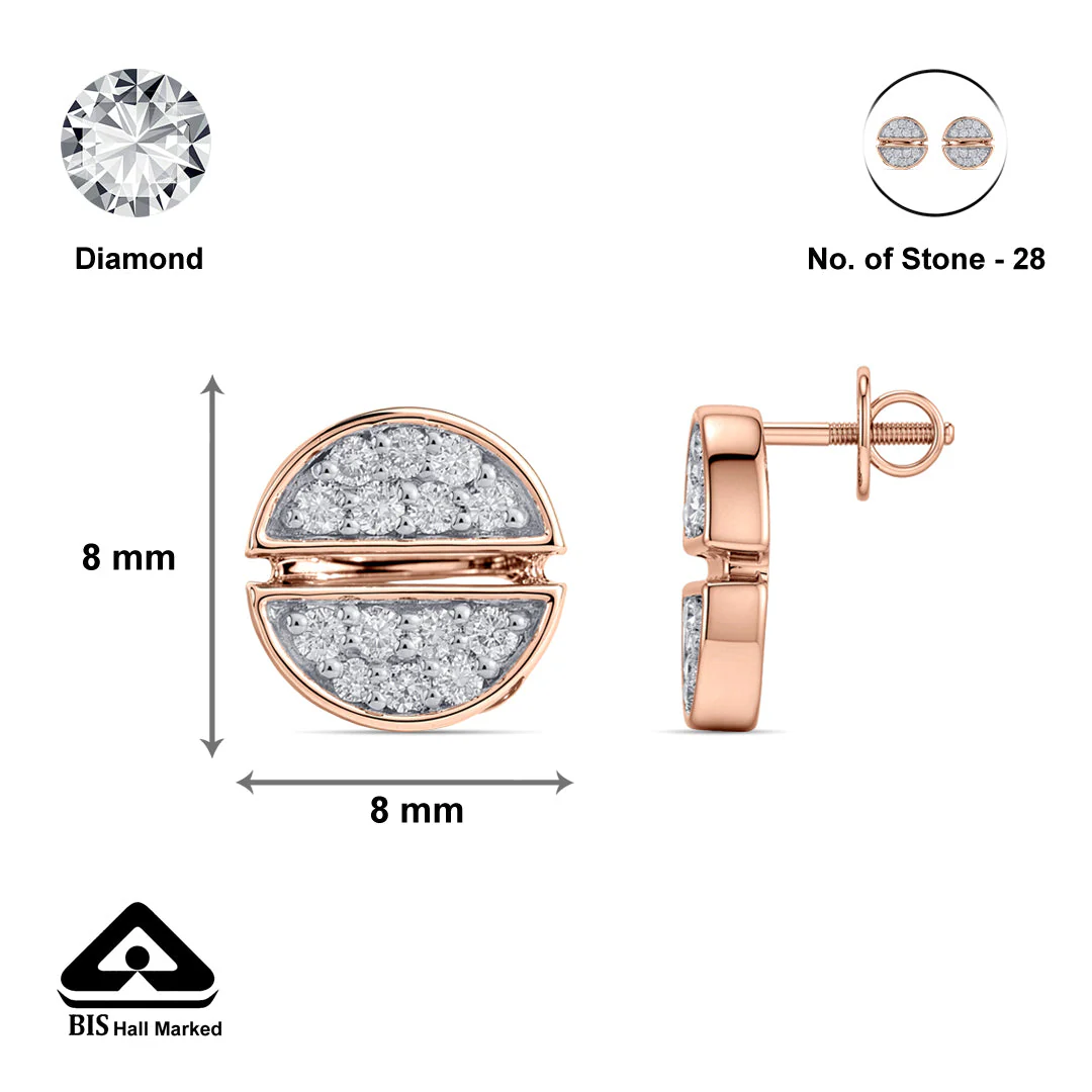 Circa Disc Diamond Earring - Image 6