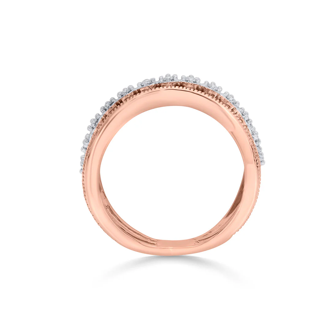 Circular Link Fashion Diamond Ring - Image 5