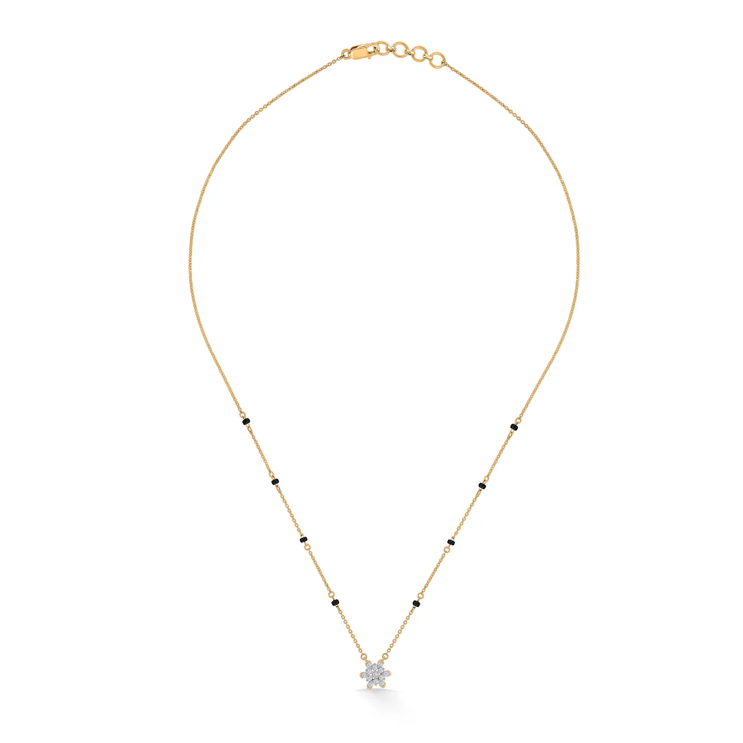 Cosmic Connection Gold & Diamond Modern Mangalsutra for Women - Image 2