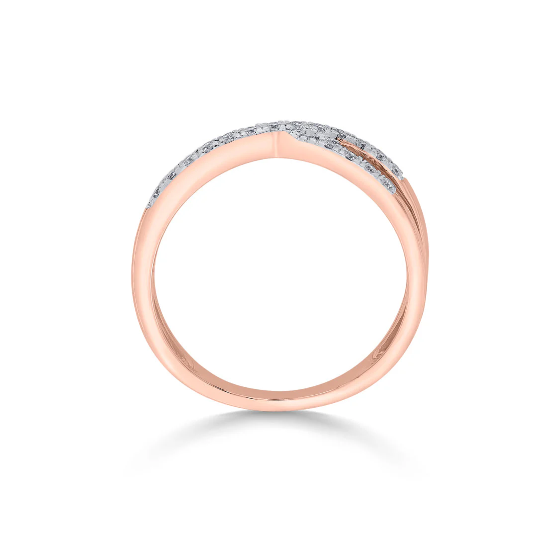 Cross Twist Fashion Diamond Ring - Image 5