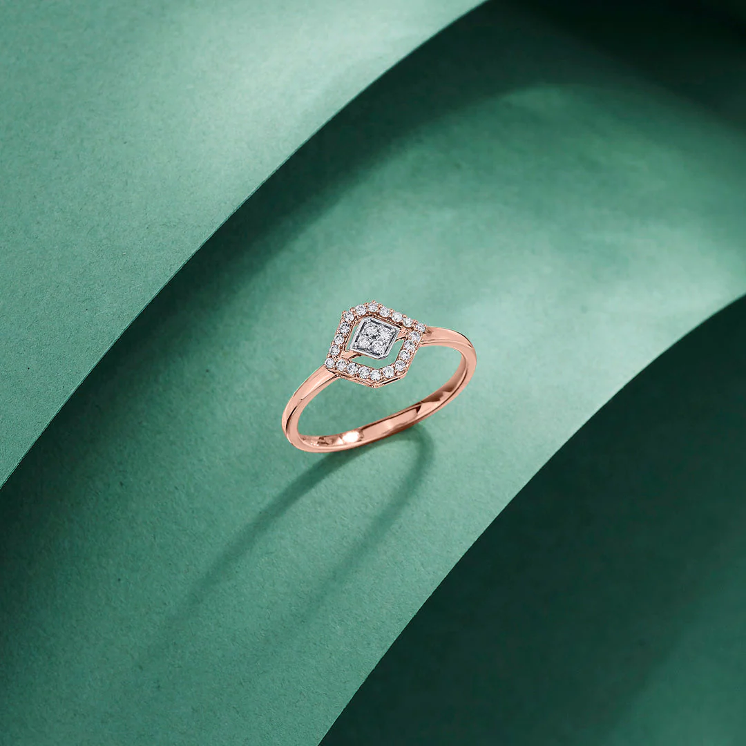 Crystal Crux Cocktail Diamond Ring