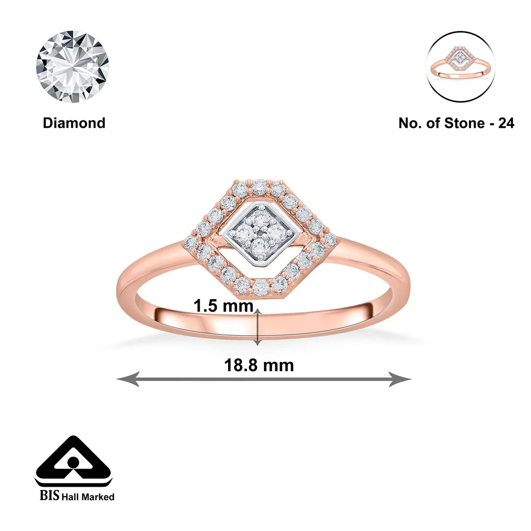 Crystal Crux Cocktail Diamond Ring - Image 6