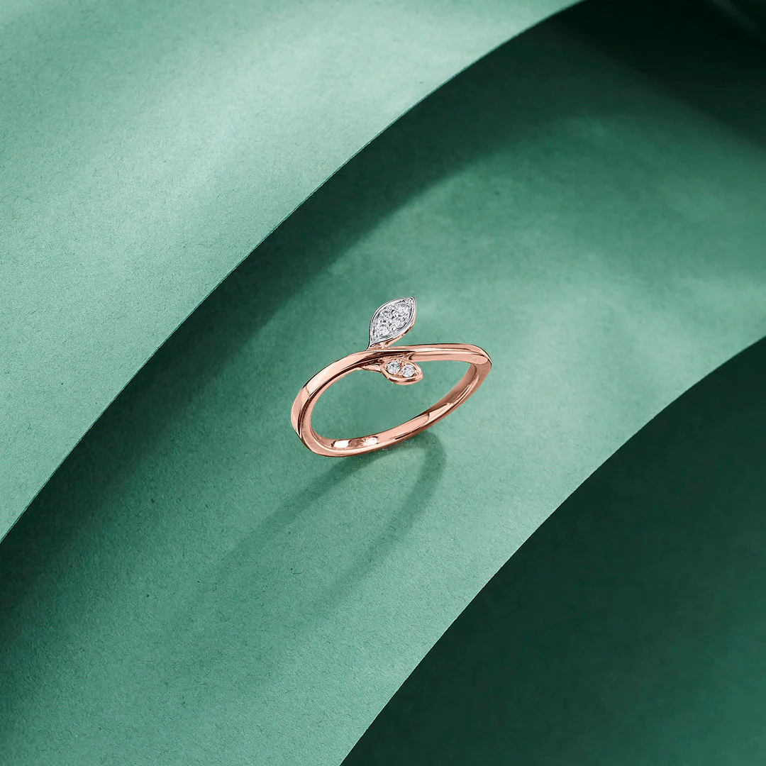 Delicate Fern Fashion Diamond Ring