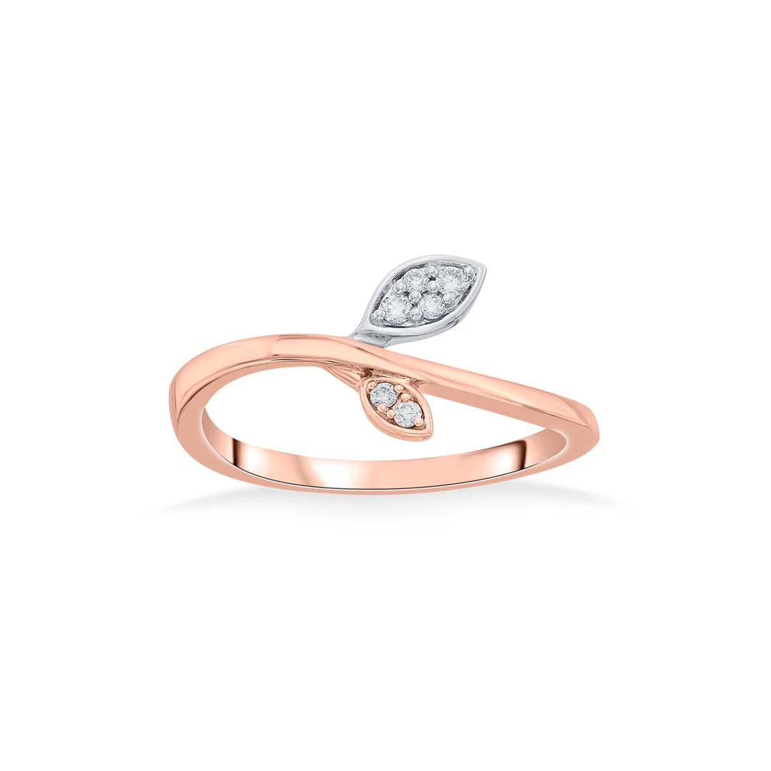 Delicate Fern Fashion Diamond Ring - Image 3