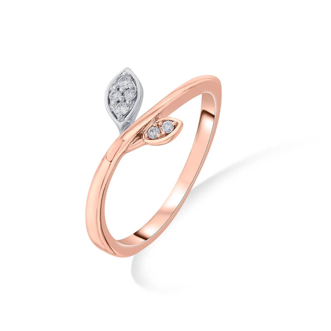 Delicate Fern Fashion Diamond Ring - Image 4