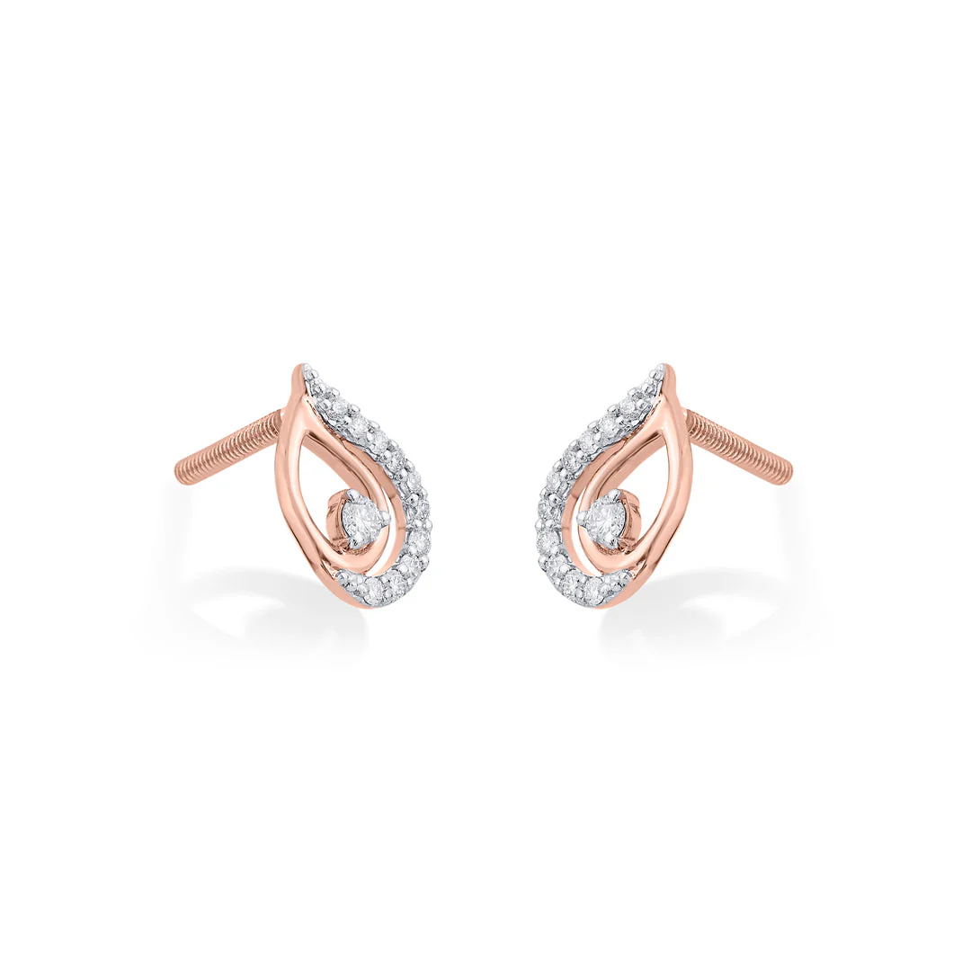 Dew Drift Diamond Stud Earrings - Image 4