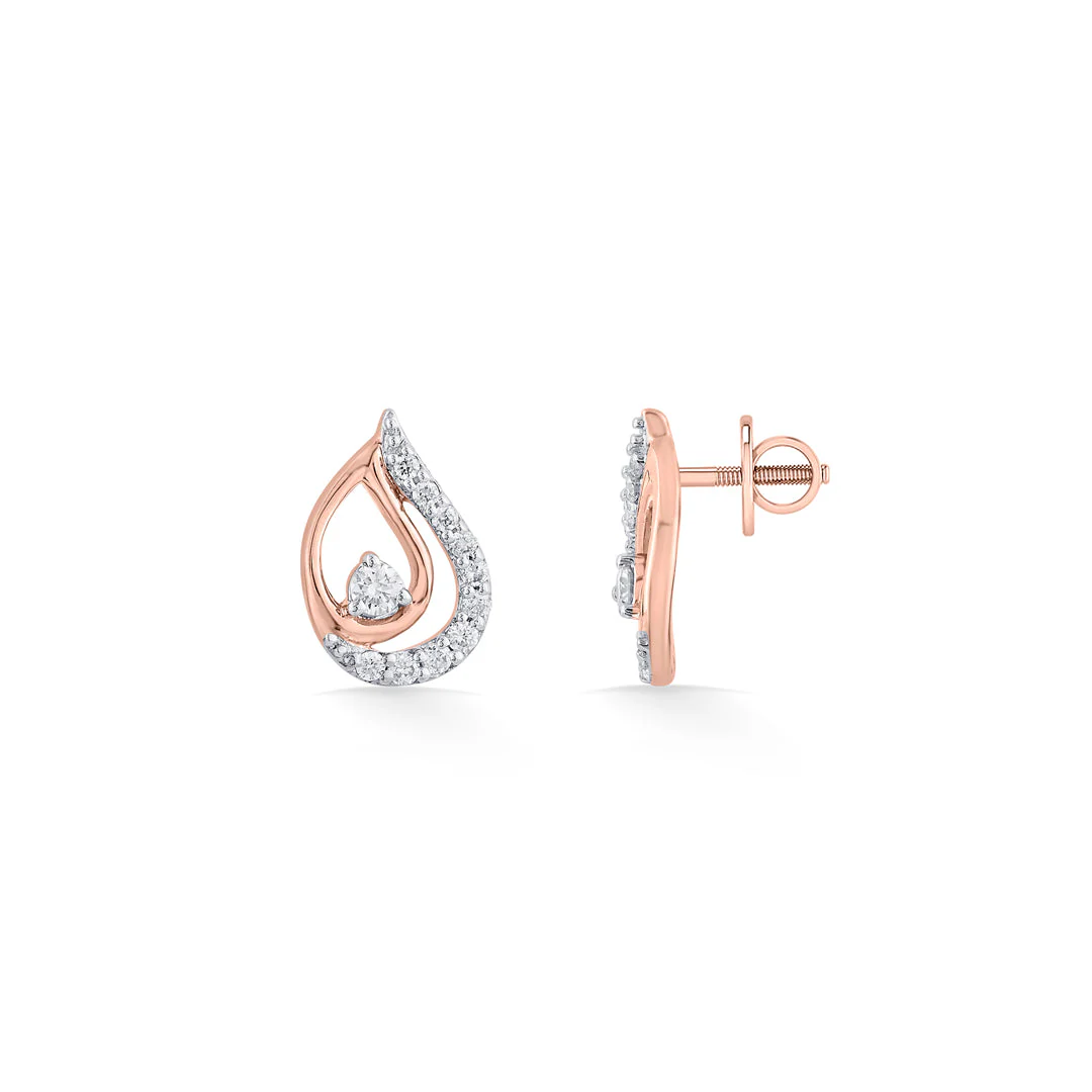 Dew Drift Diamond Stud Earrings - Image 5