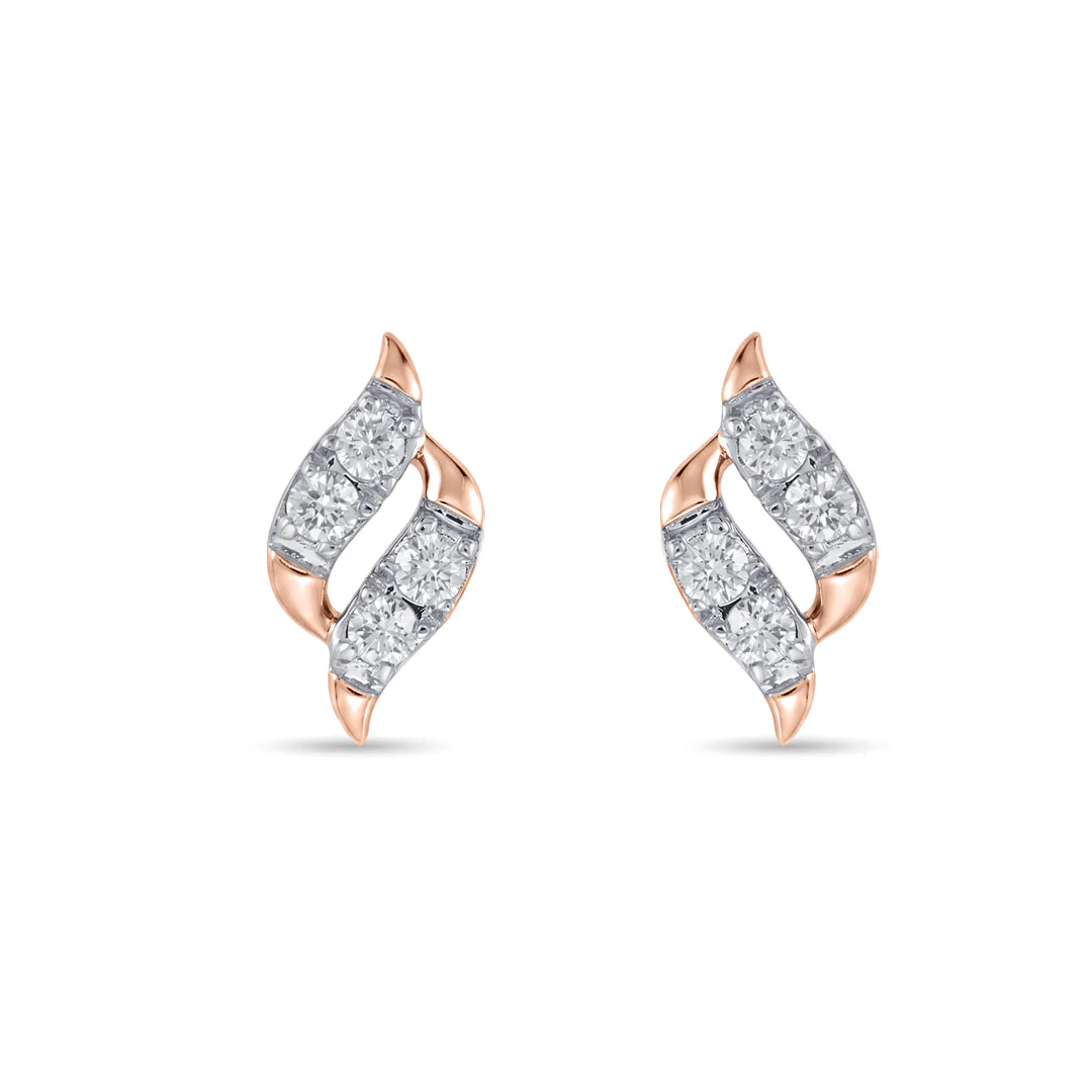 Dew Feather Diamond Earring - Image 3