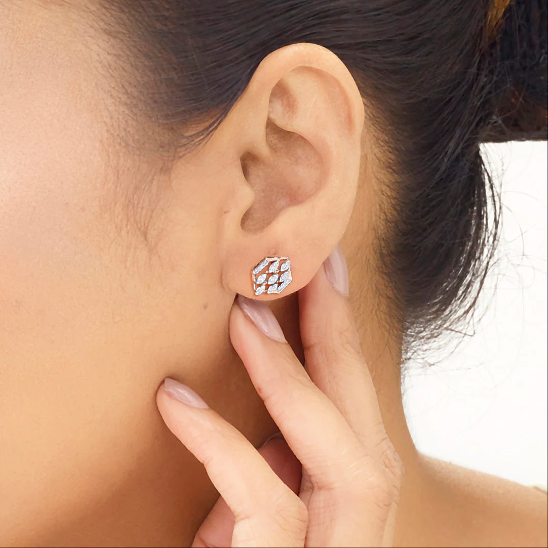 Dewora Diamond Stud Earrings - Image 2