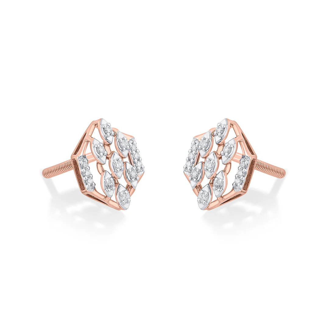 Dewora Diamond Stud Earrings - Image 4