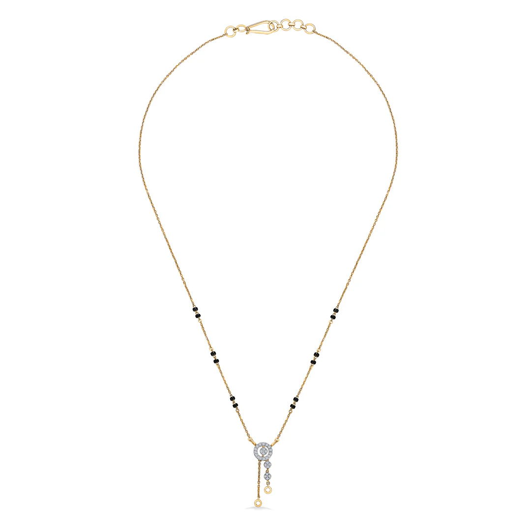 Dhaara Shine Gold & Diamond Modern Mangalsutra - Image 2