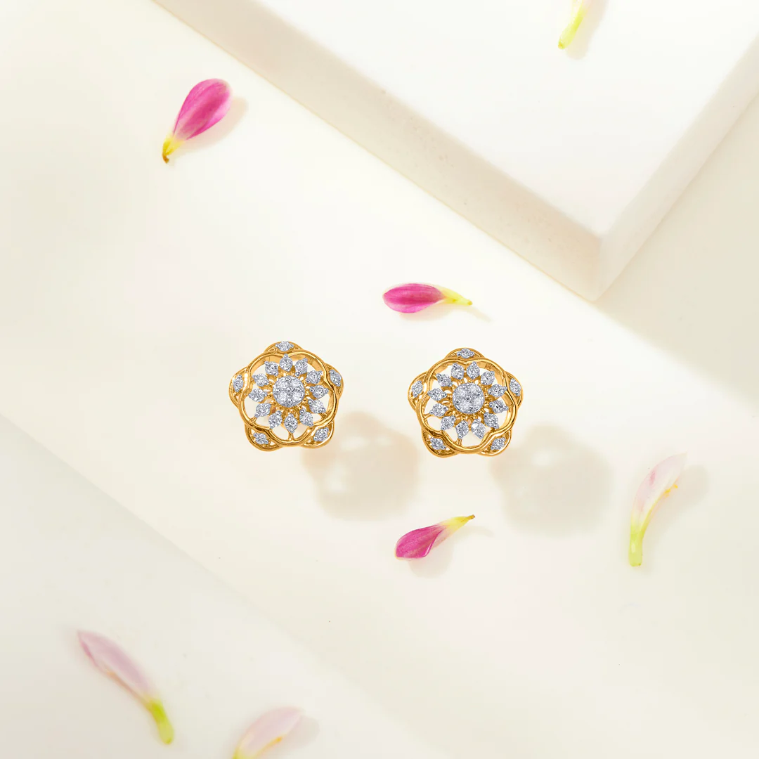 Diamond Bloomlet Gold & Diamond Earring