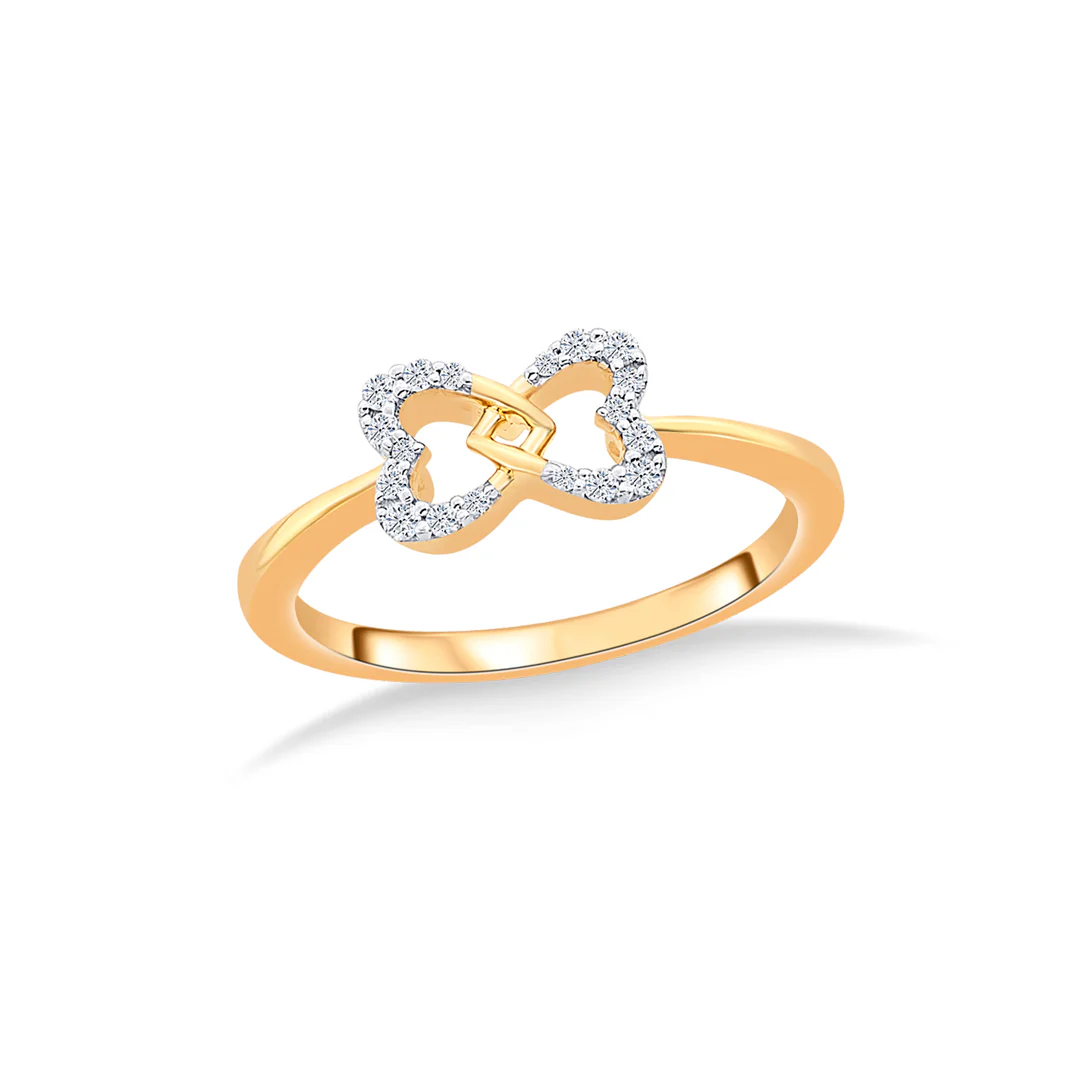 Diamond Bowtide Gold & Diamond Ring - Image 2