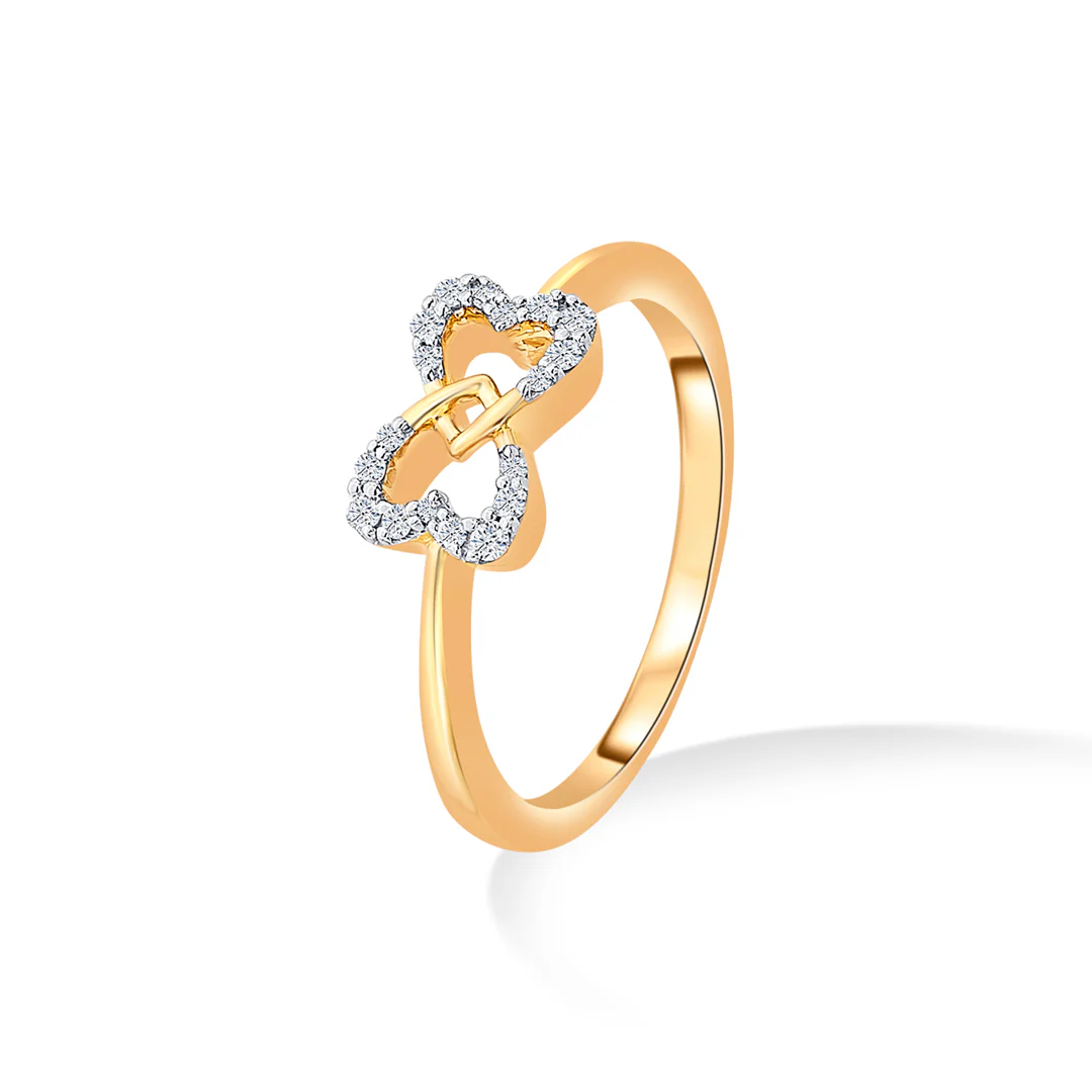 Diamond Bowtide Gold & Diamond Ring - Image 3