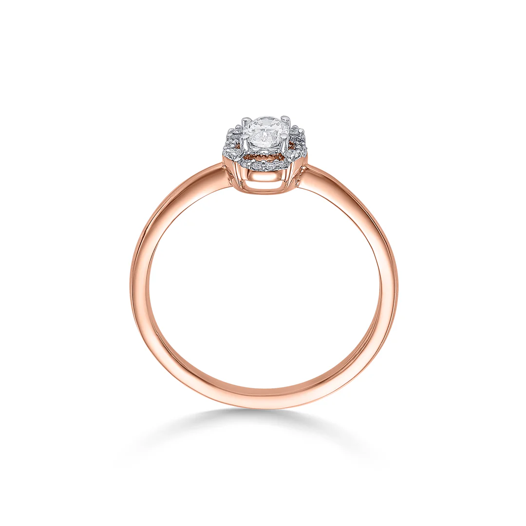 Diamond Essence Gold Ladies Ring For Women - Image 4