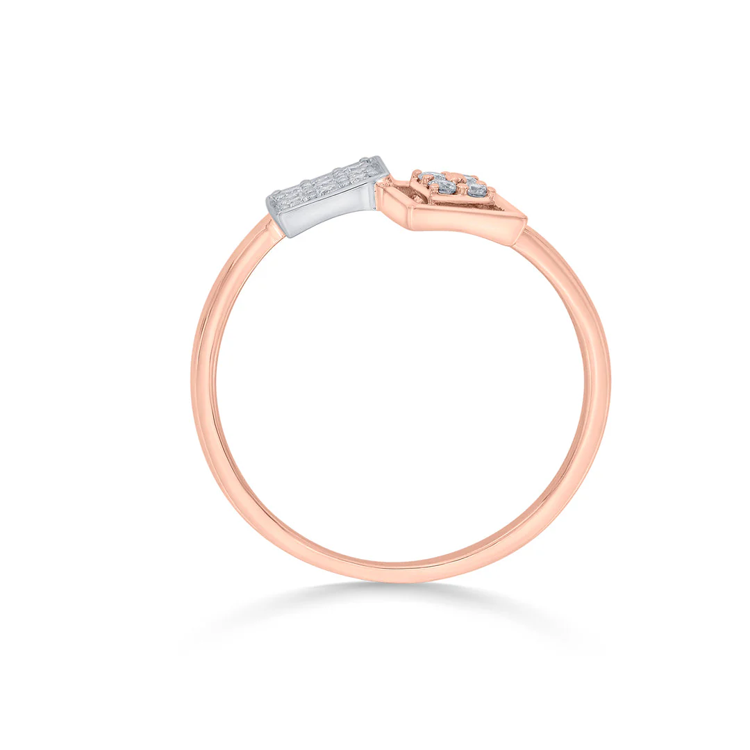 Double Prism Cocktail Diamond Ring - Image 5