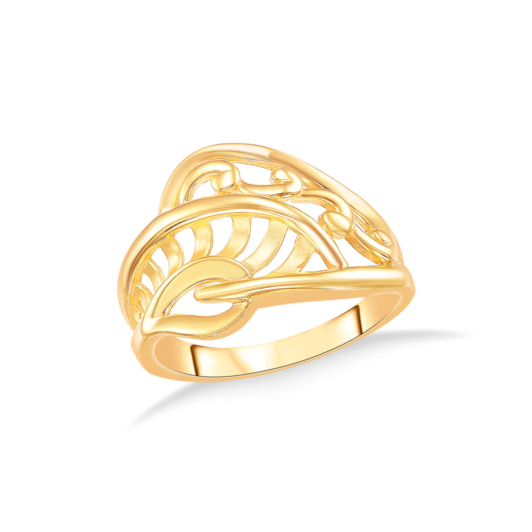 Elysian Twist Gold Fashion Ring For Women - Image 2