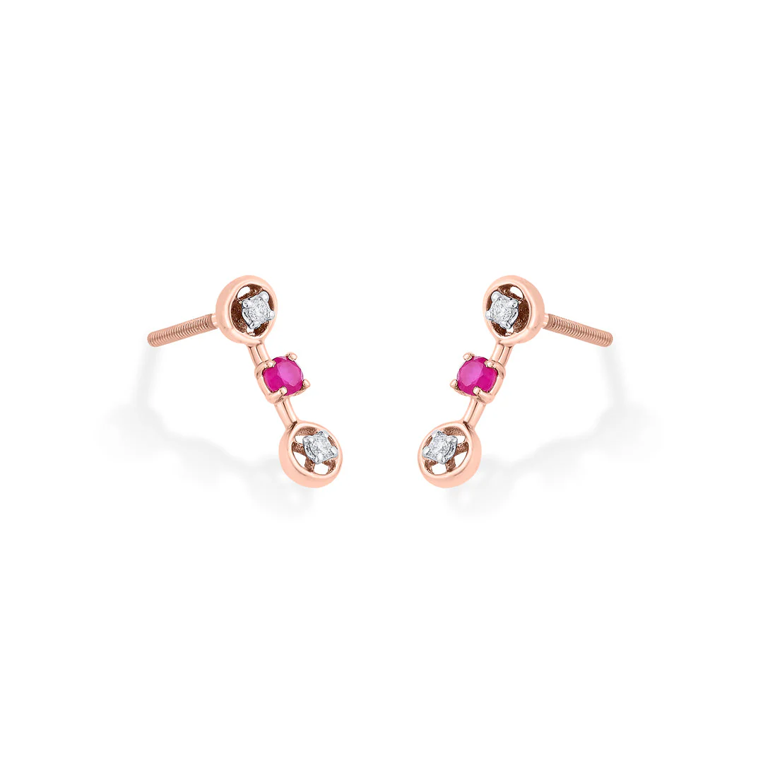 Entangled Love Diamond Drops & Dangler Earrings - Image 4