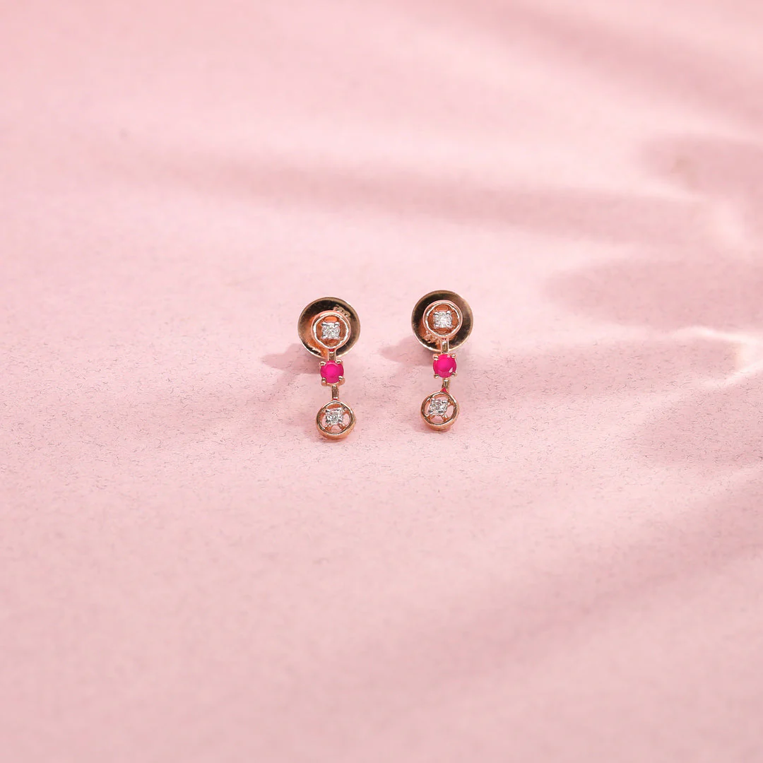 Entangled Love Diamond Drops & Dangler Earrings - Image 6