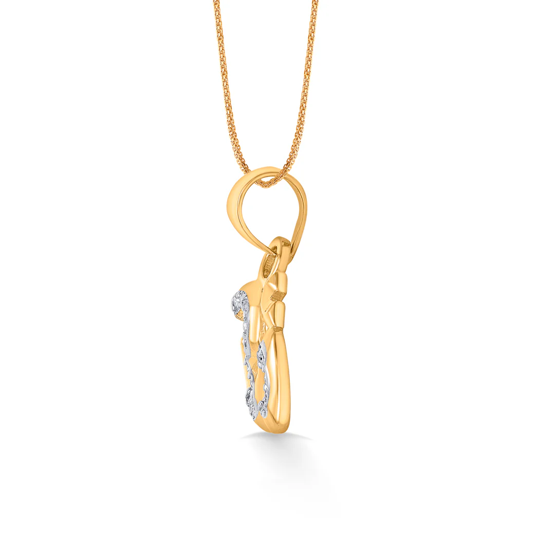 Essence of Om Gold Religious Pendant - Image 3