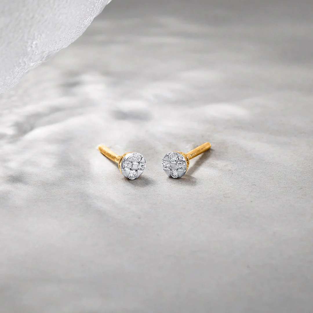 Eternal Glint Diamond Stud Earrings