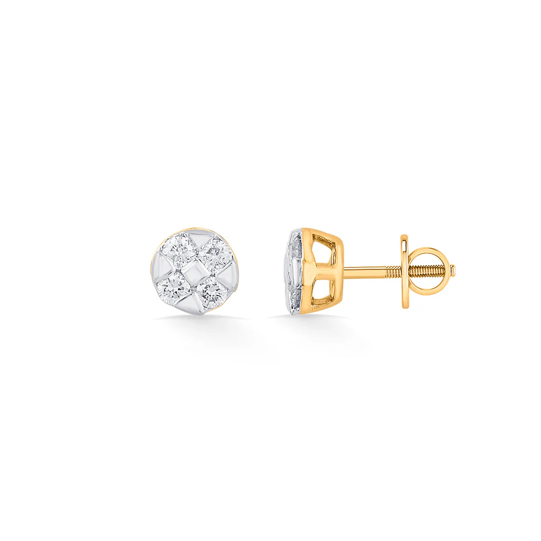 Eternal Glint Diamond Stud Earrings - Image 5