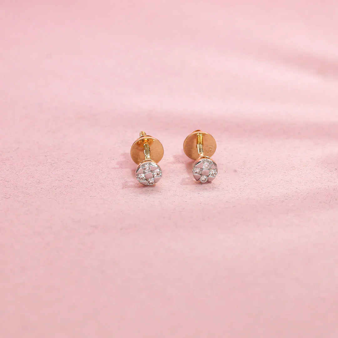 Eternal Glint Diamond Stud Earrings - Image 6