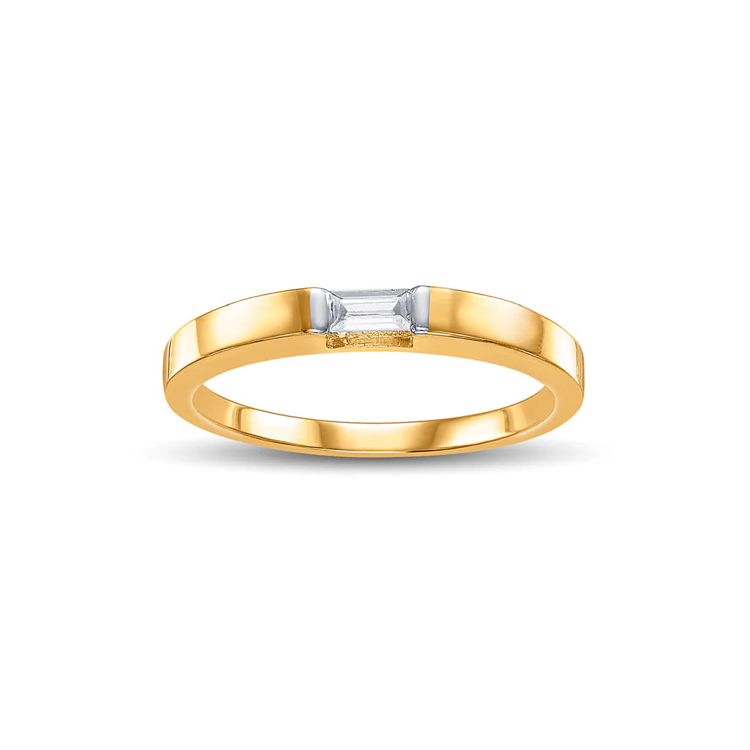 Facet Aura Women's Gold Ring - Image 3