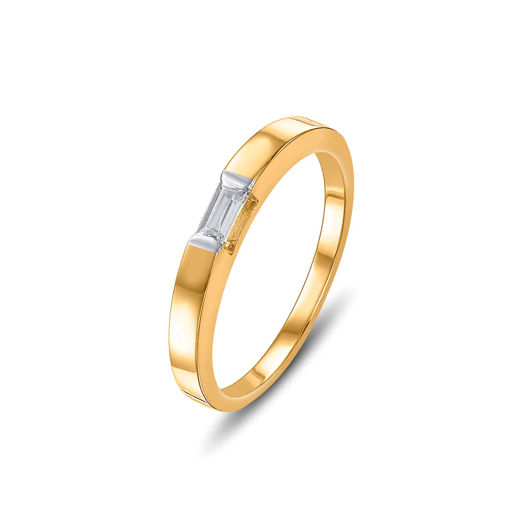 Facet Aura Women's Gold Ring - Image 4