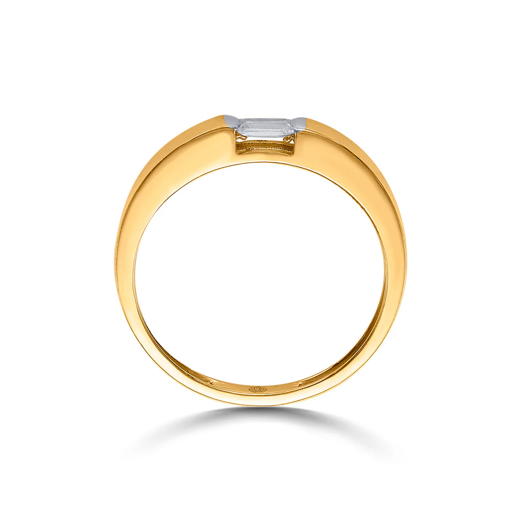 Facet Aura Women's Gold Ring - Image 5