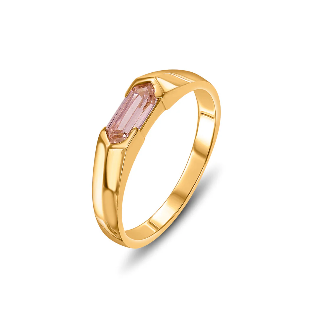 Facet Stone Women's Gold Ring - Image 4