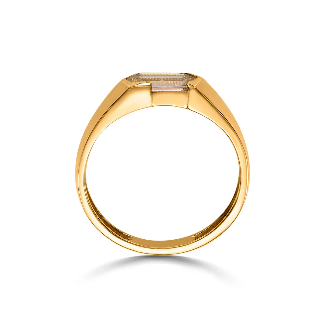 Facet Stone Women's Gold Ring - Image 5